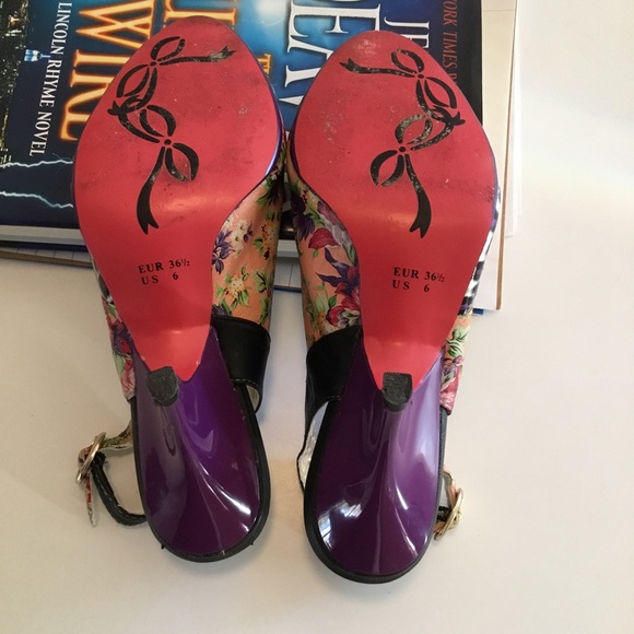 POETIC LICENSE LEATHER PEEP TOE SLING BACKS - Picture 9 of 13